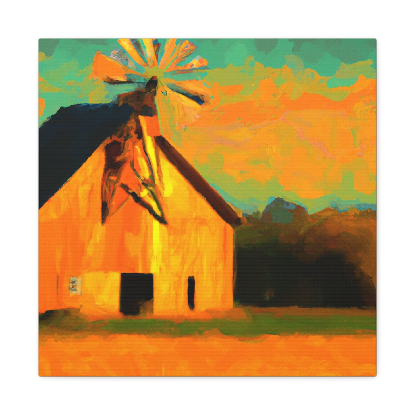 Windmill's Majestic Dance - Canvas