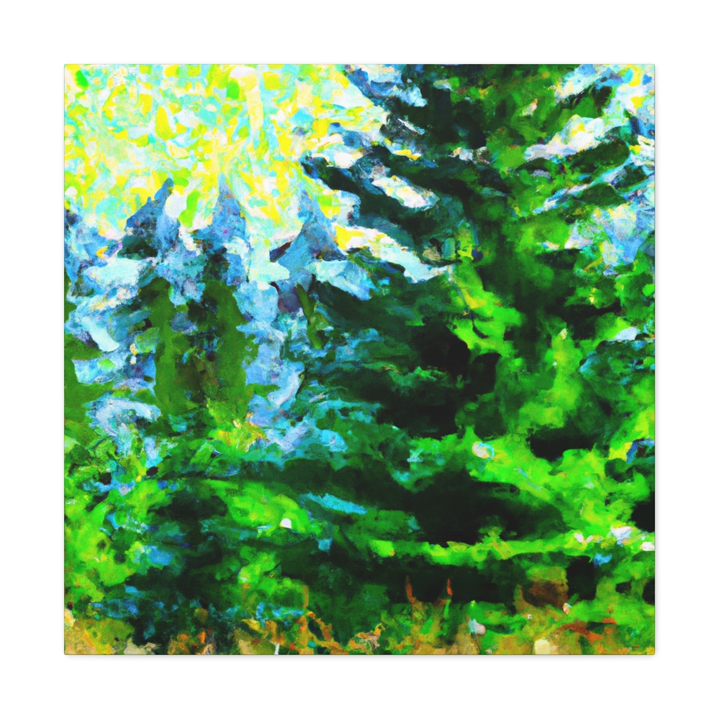 Spruce in Impressionism - Canvas