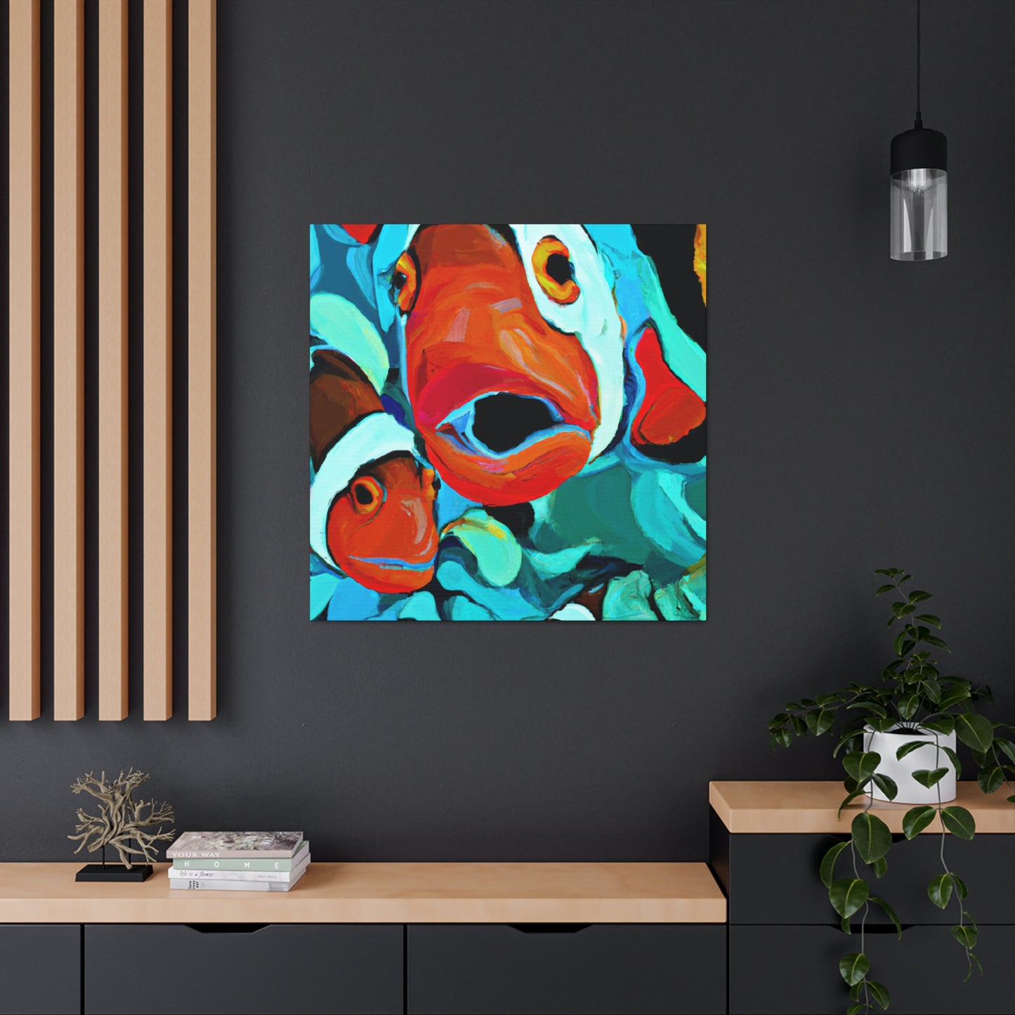 Clownfish Through Expressionism - Canvas