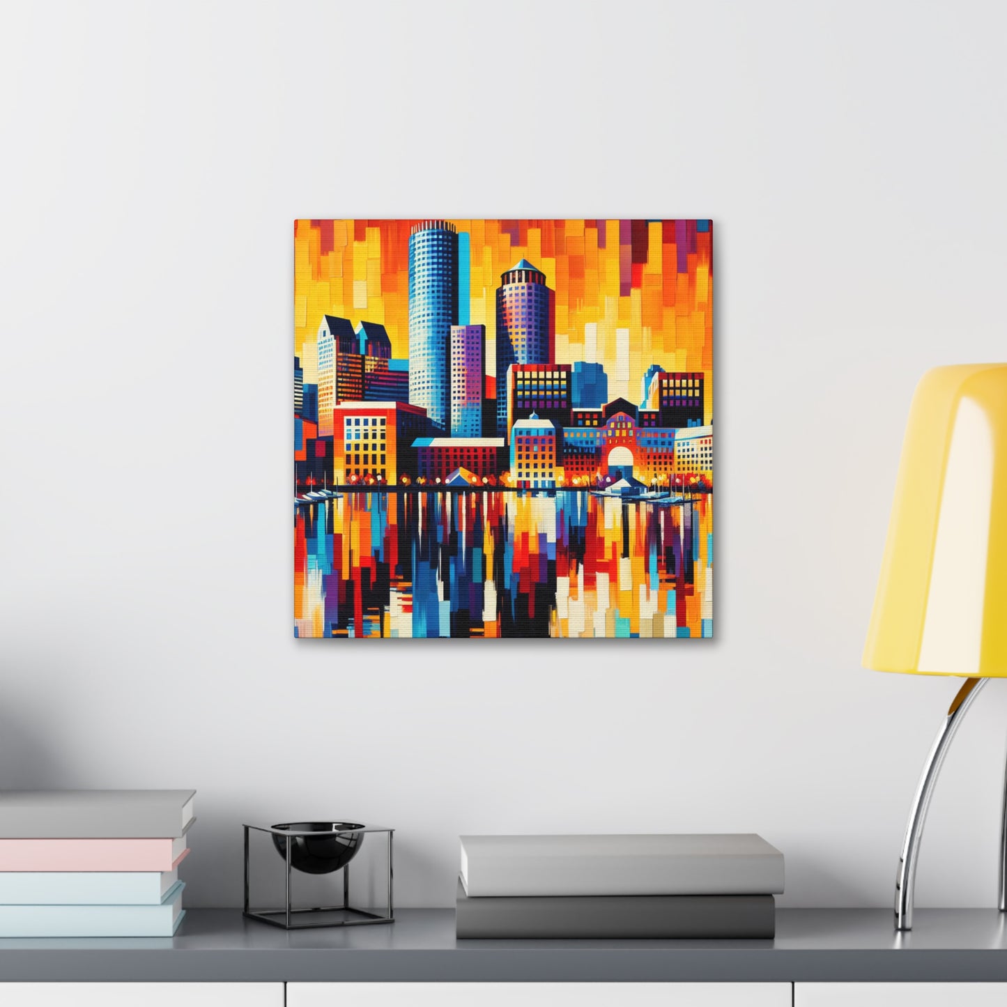 Harbor City Hues - Canvas