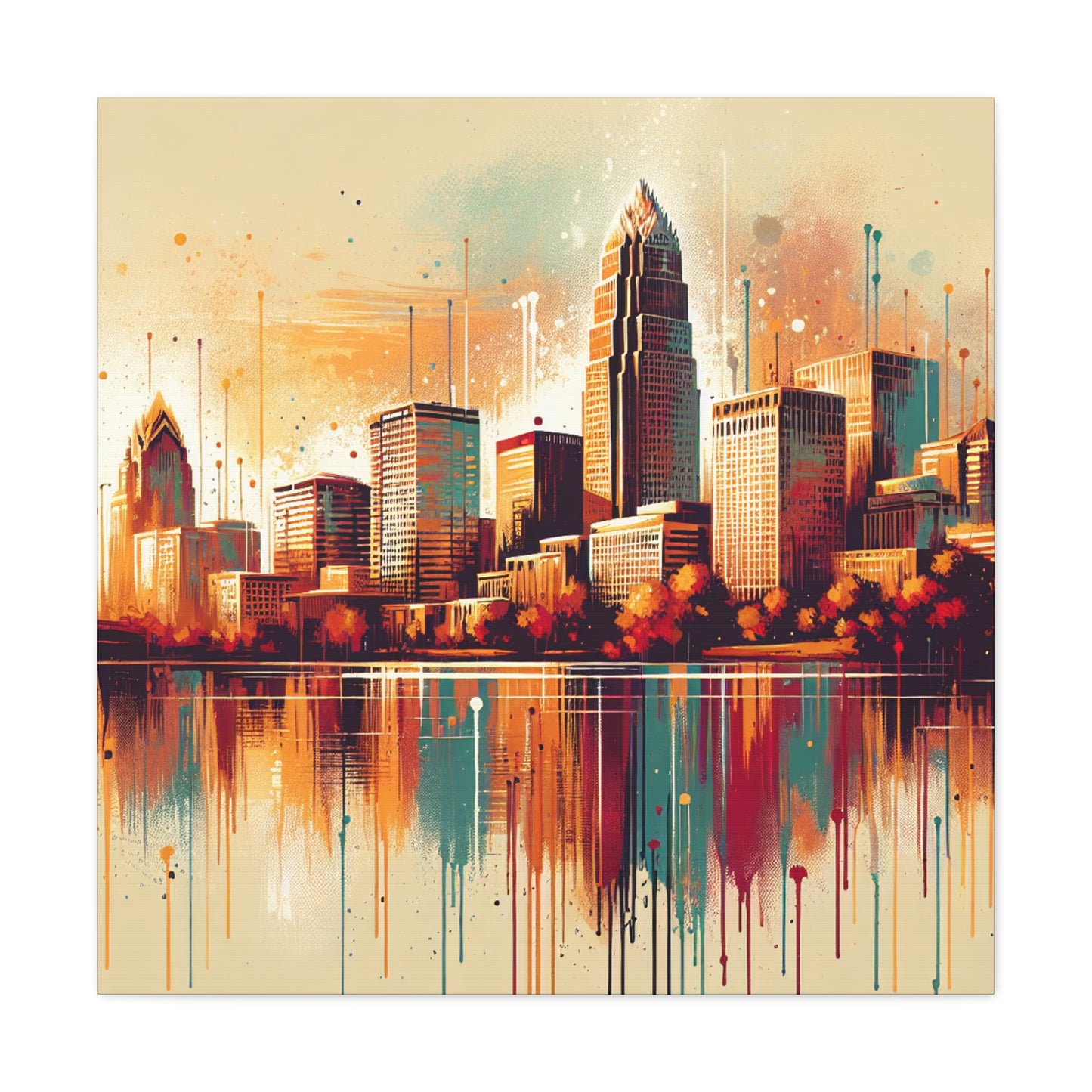 "Vibrant Urban Southern Melody" - Canvas