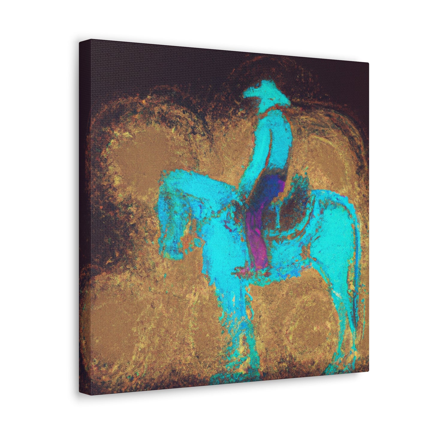 Saddle on the Plains - Canvas