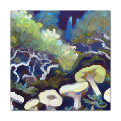 Mushroom Impressionism Scene - Canvas