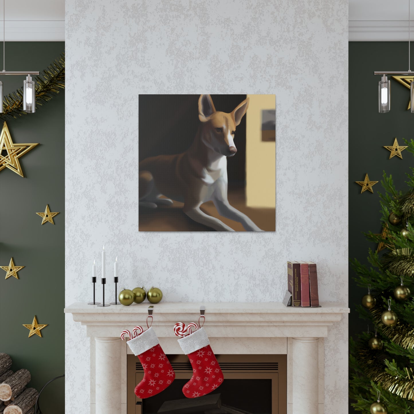 Dingo in Deco Style - Canvas