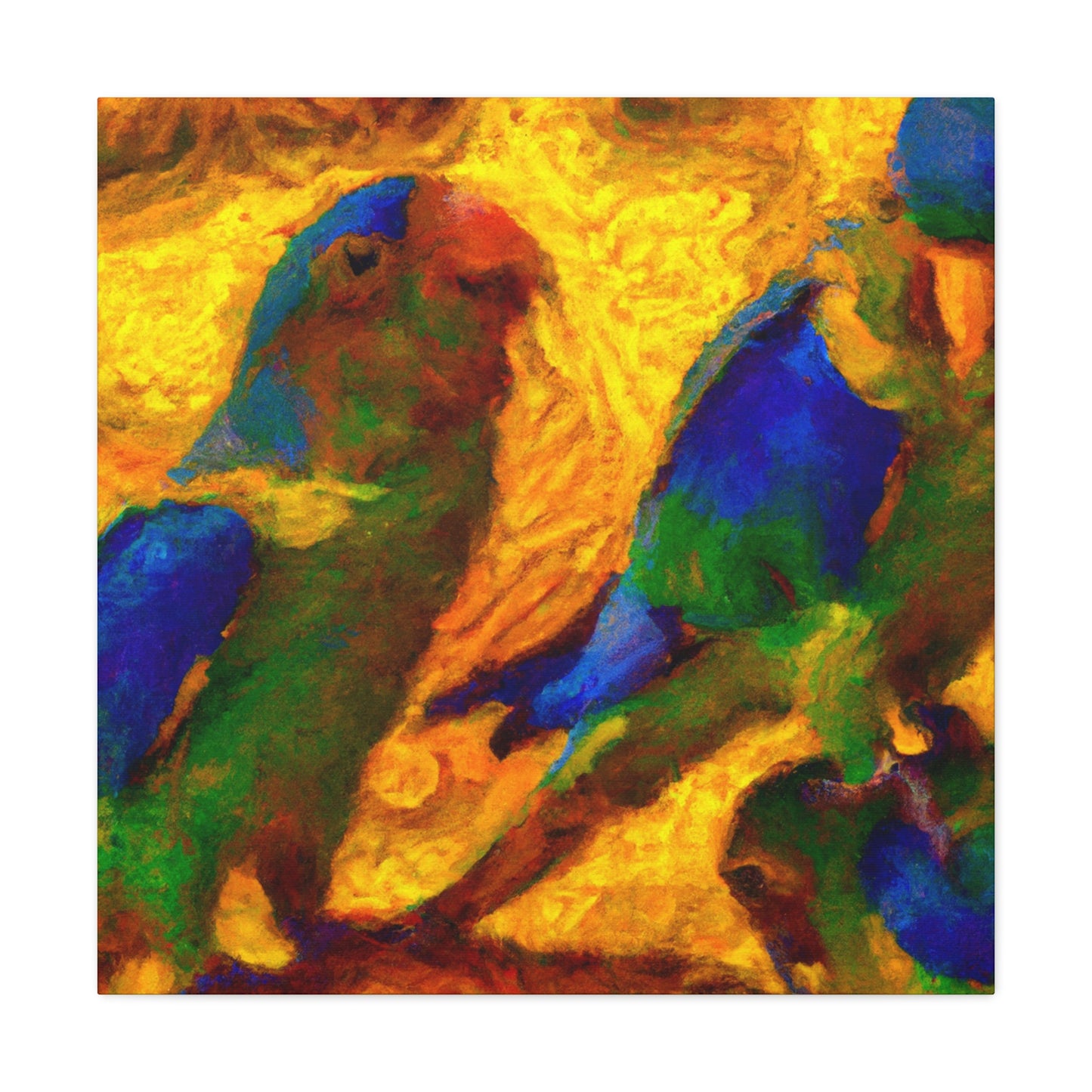 "Conures in Impressionism" - Canvas