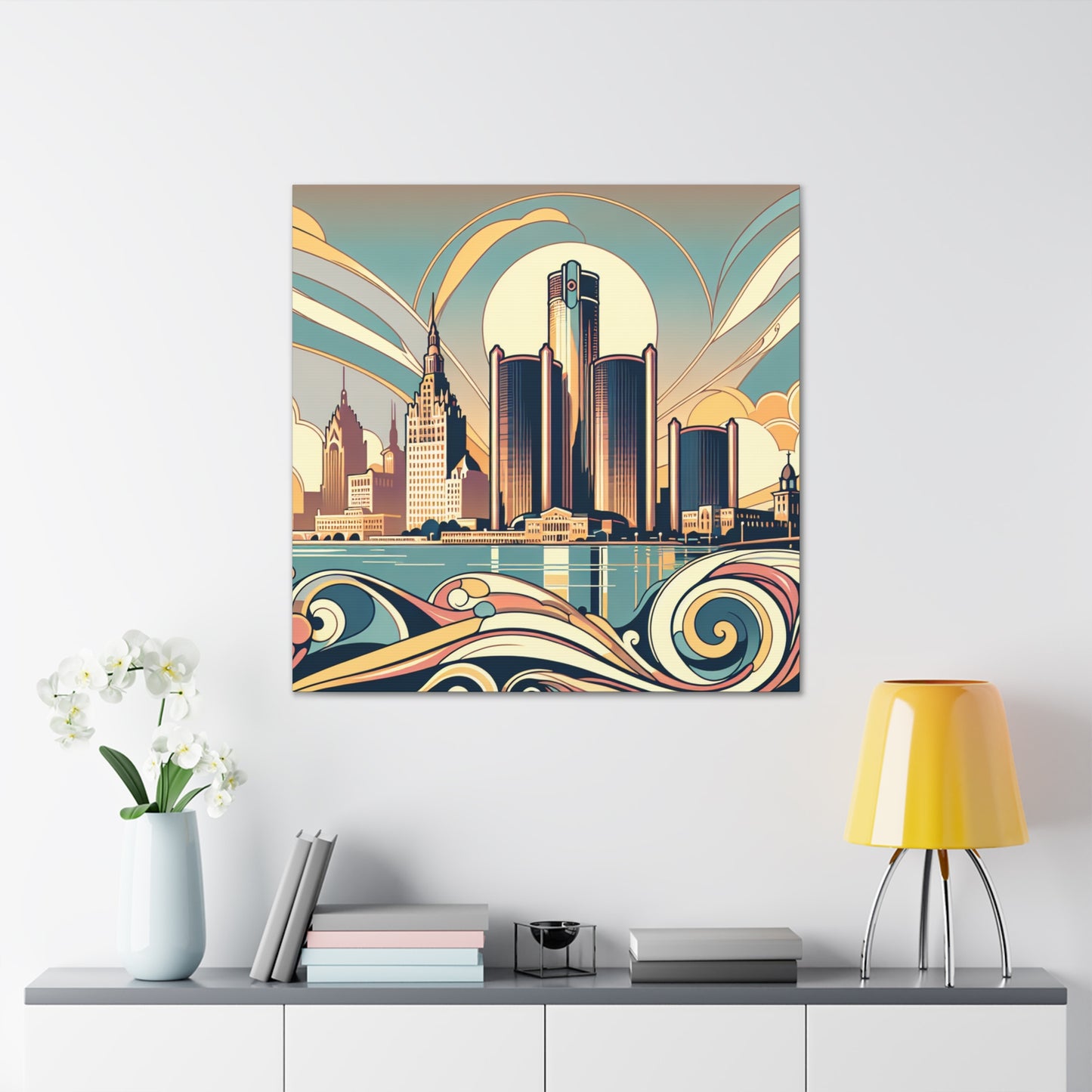 "Enchanting Essence of Detroit" - Canvas