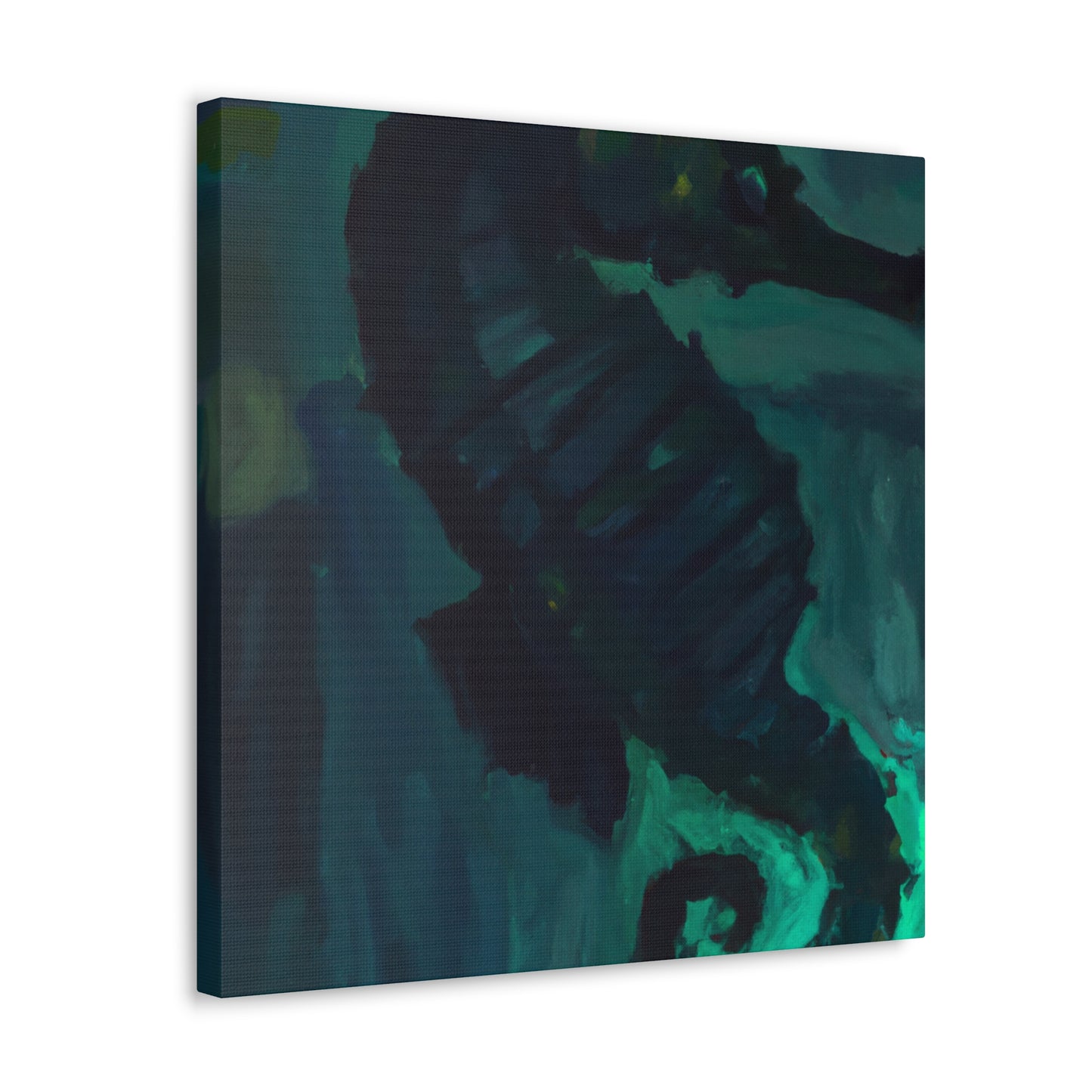 Seahorse in Turquoise - Canvas