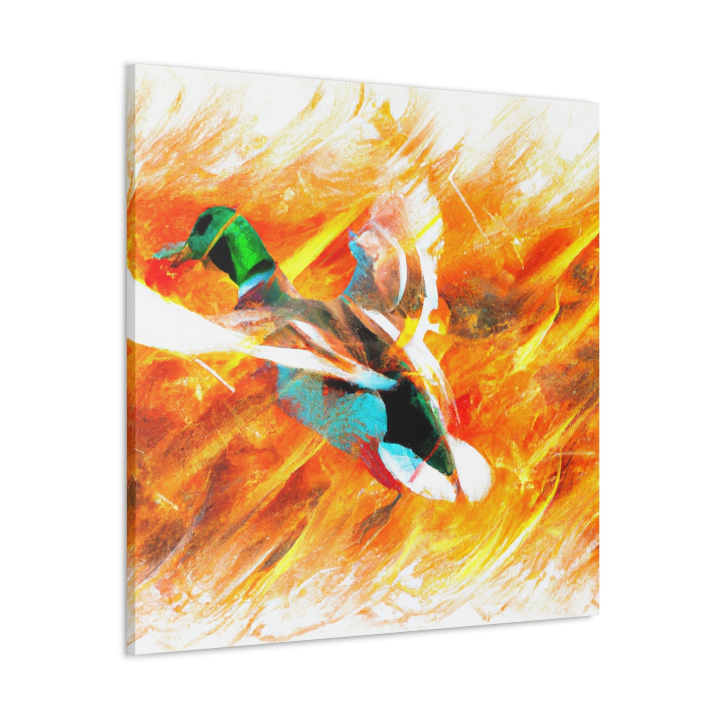 Mallard Duck Reflection - Canvas