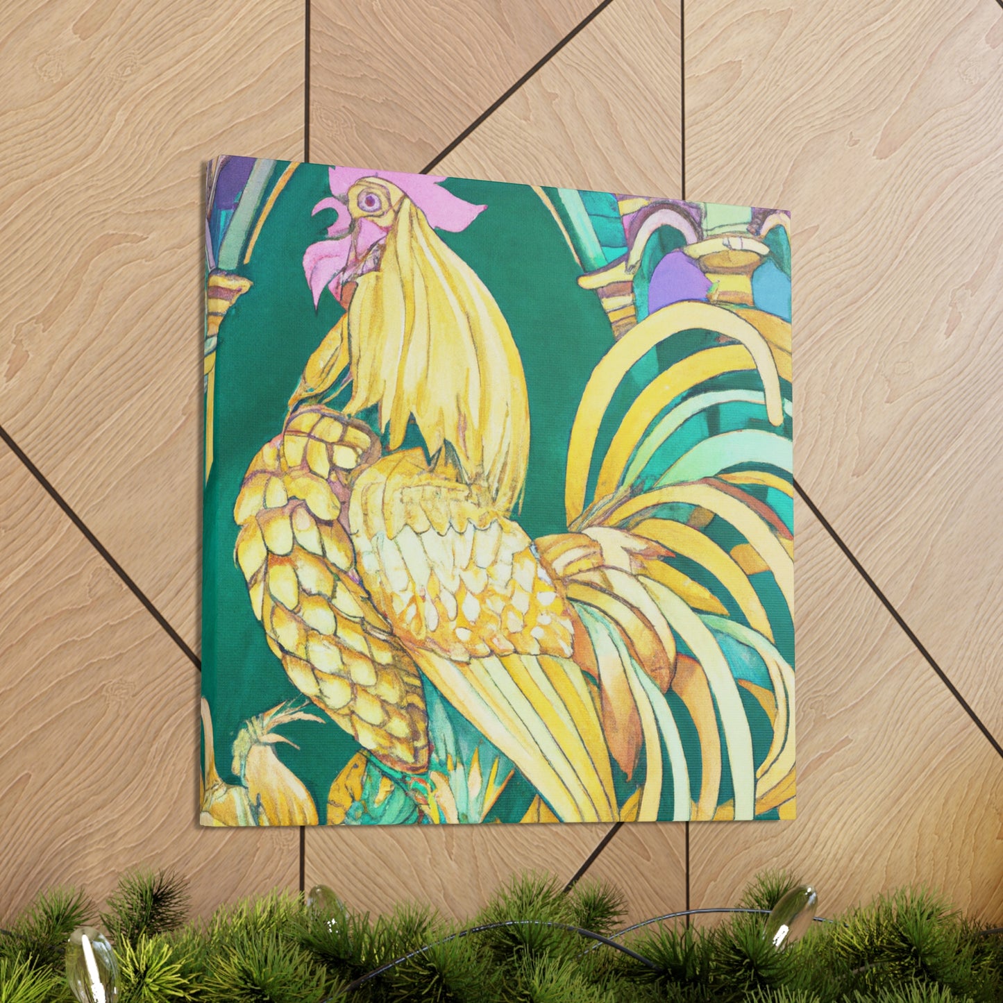 "Chicken in Bloom" - Canvas