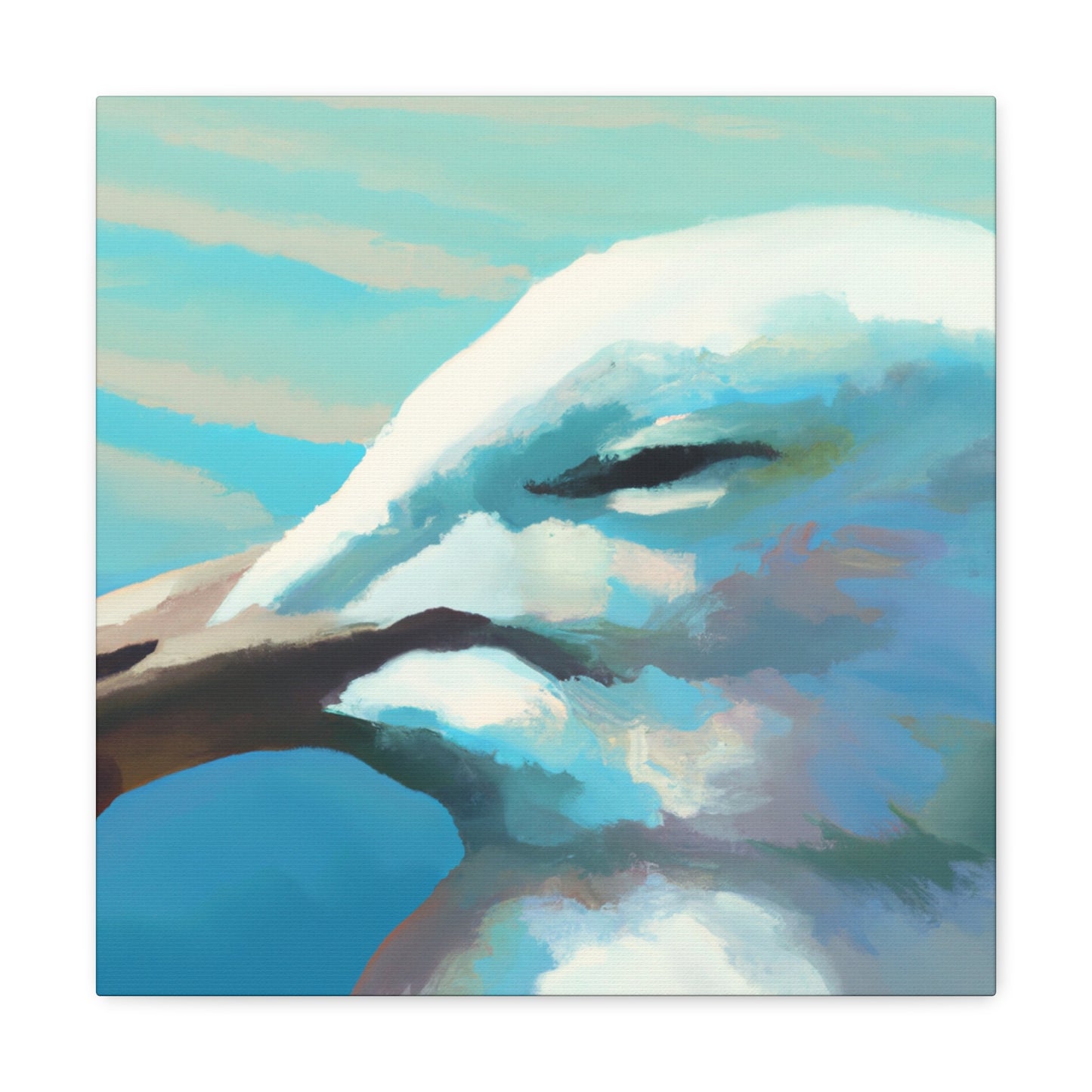 "Seagulls on the Shore" - Canvas