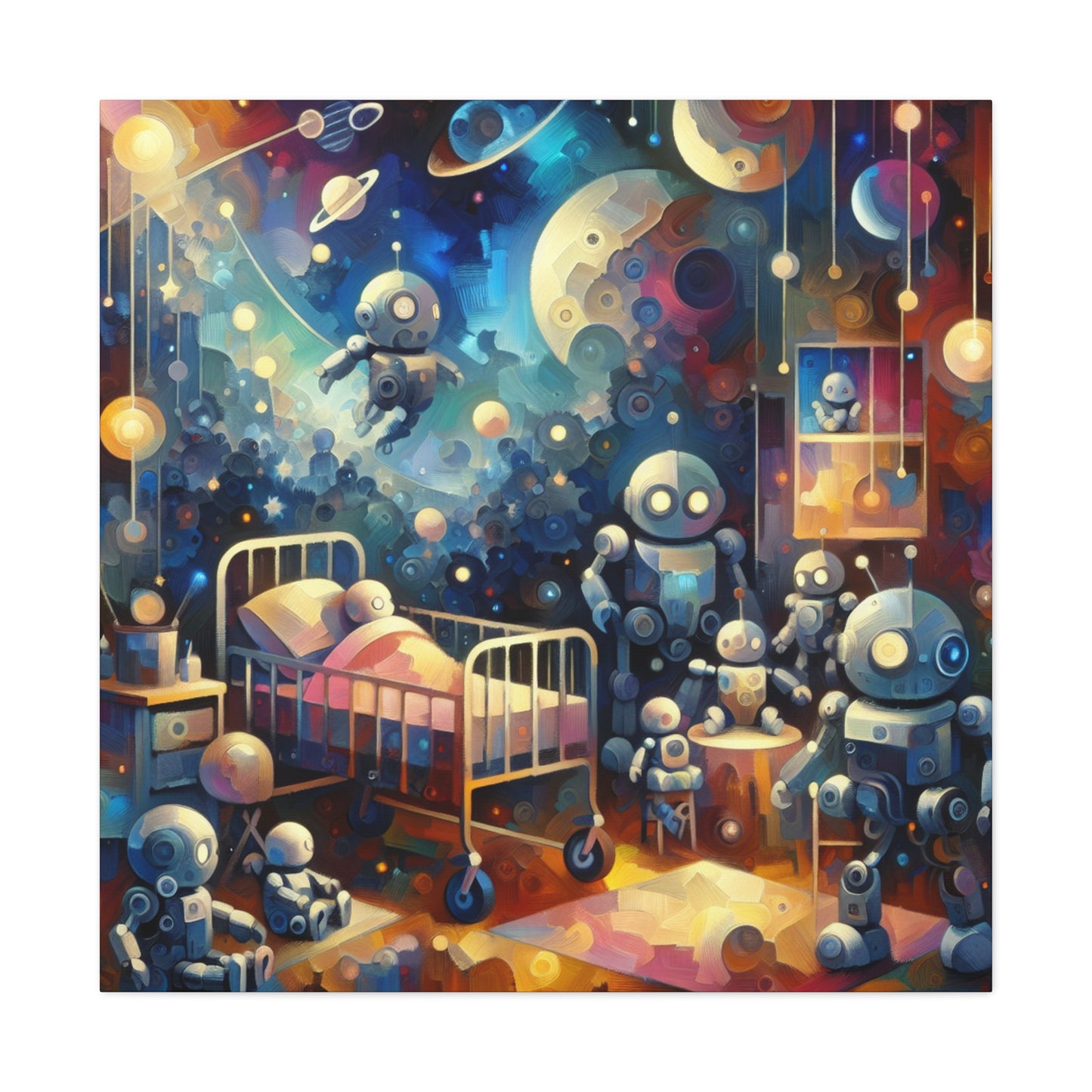 Metallic Cosmos Explorers - Canvas