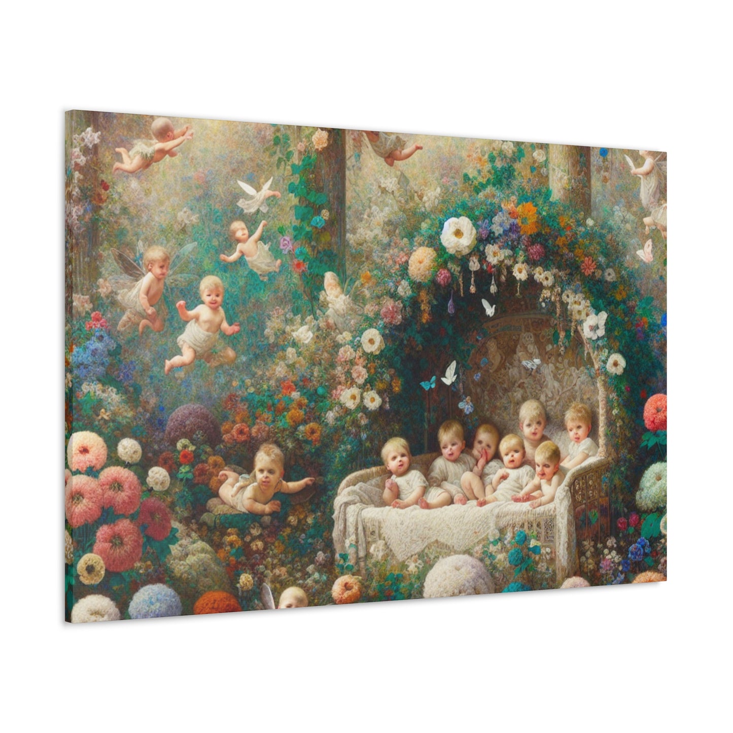 Enchanted Floral Fairyland - Canvas