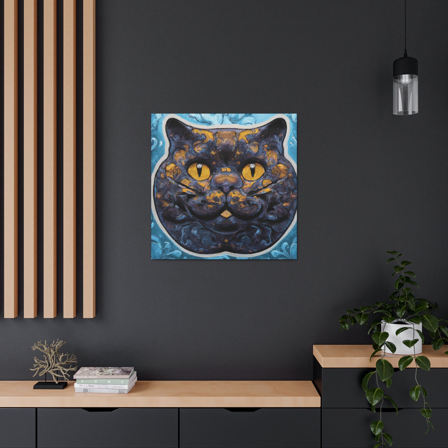 Curious British Shorthair - Canvas