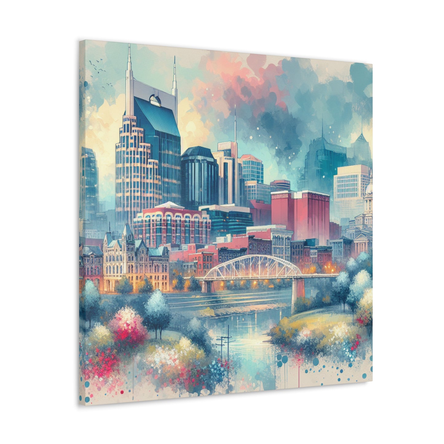 "Melodic City Symphony" - Canvas