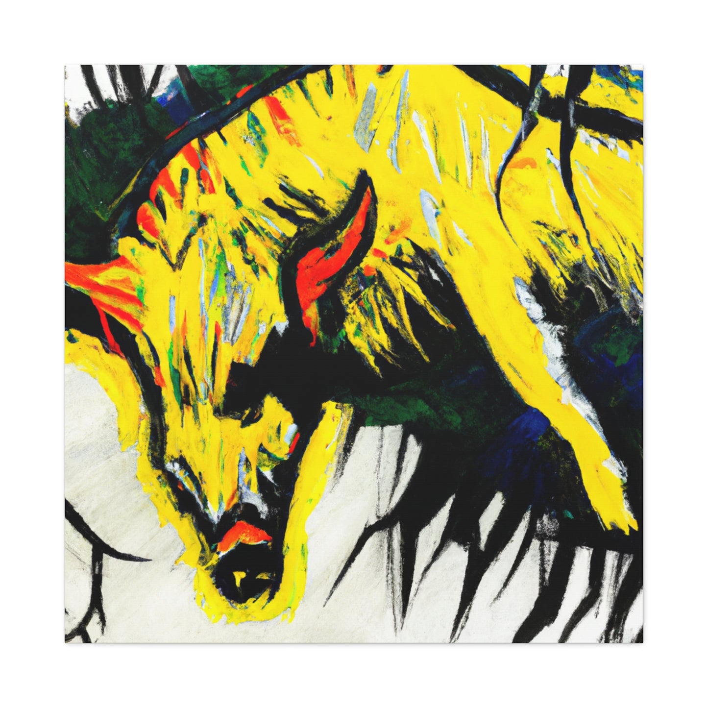 "Hyena's Masked Identity" - Canvas