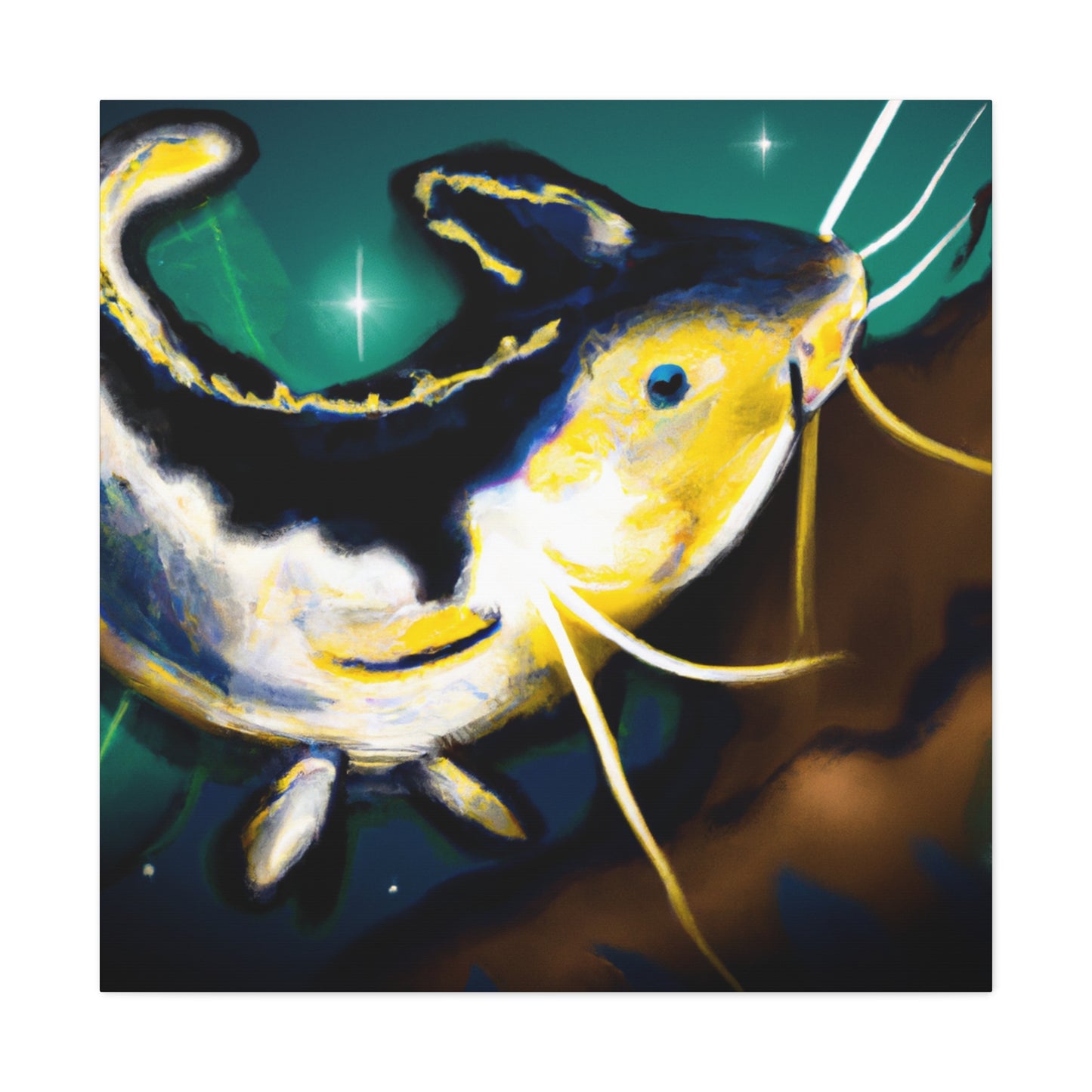 Catfish in Live Color - Canvas