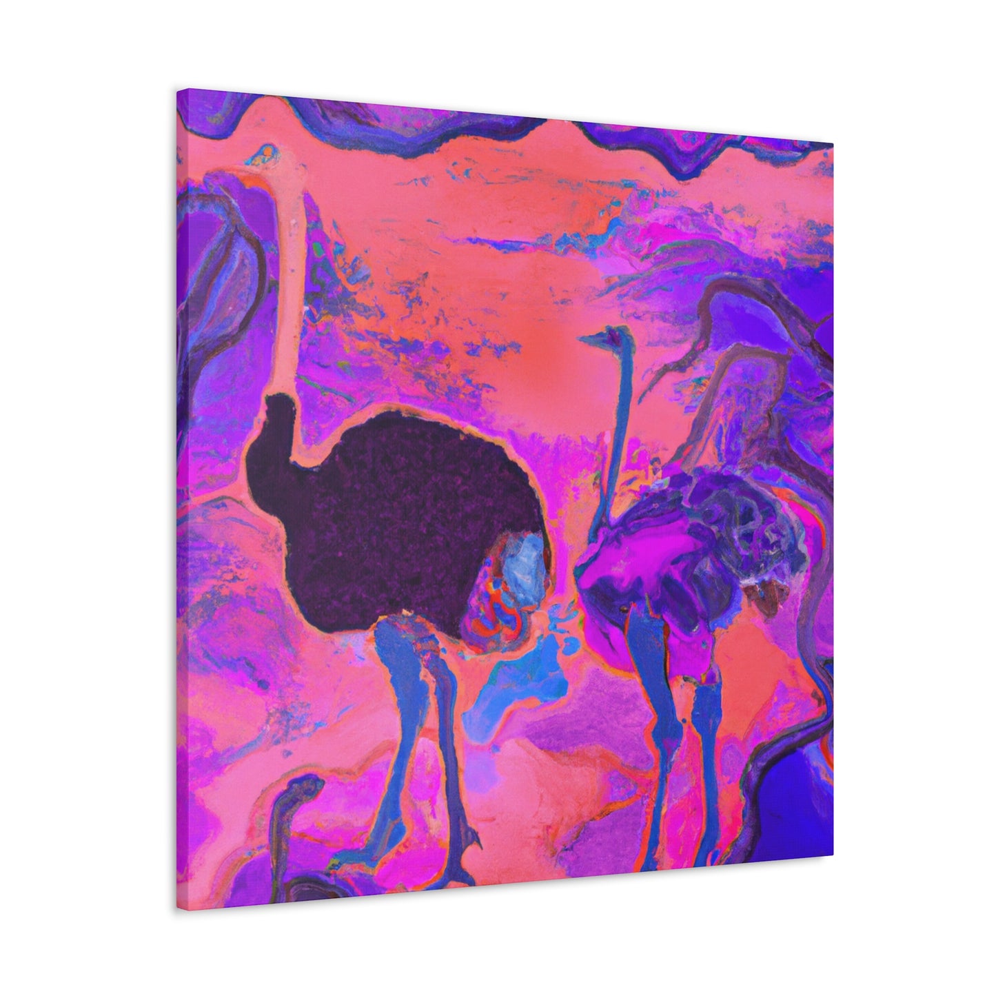 Ostrich in Dreamland - Canvas