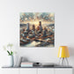 Serenity Amidst Cityscape - Canvas