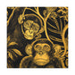 Chimpanzee in Rococo - Canvas