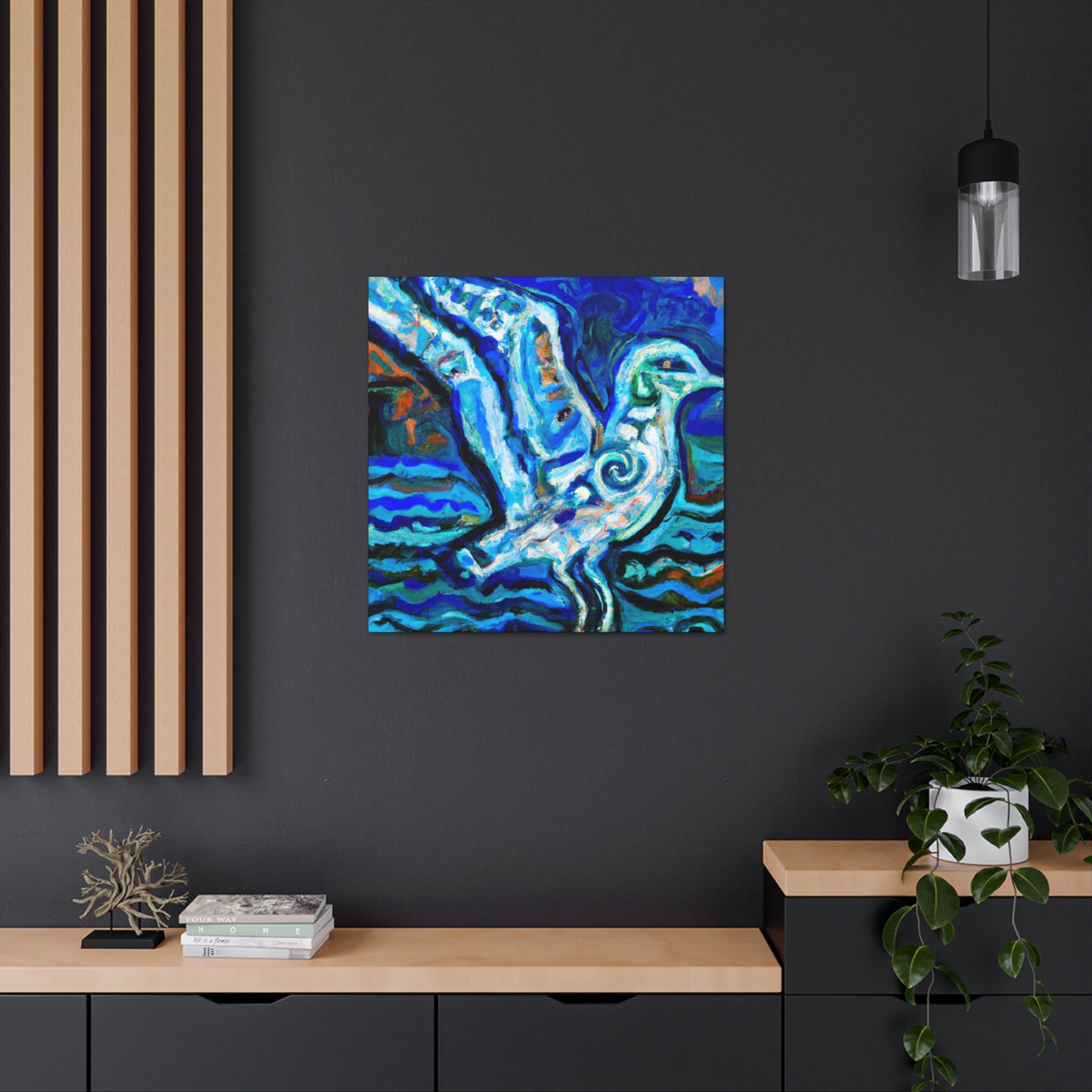 Seagulls on the Shore - Canvas