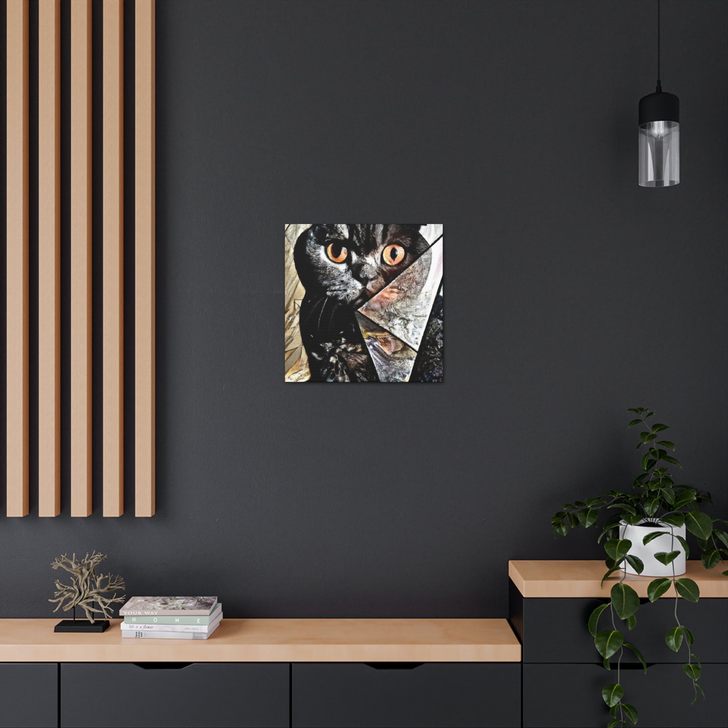 Folded Cat Dreamscape - Canvas