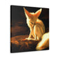 Fennec Fox Impressionism - Canvas