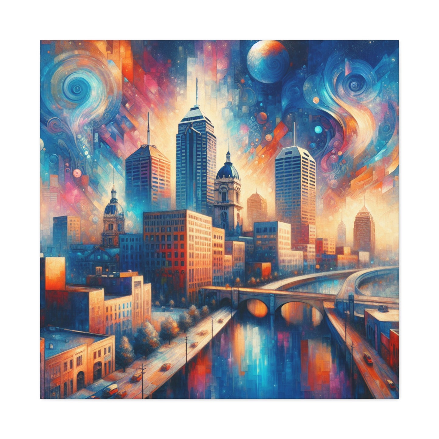 "Urban Impression: Monumental Serenity" - Canvas