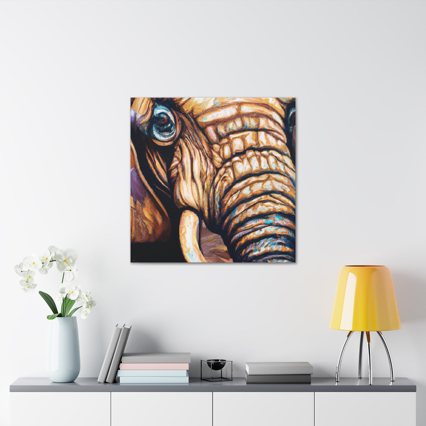 "Elephant in Hyperrealism" - Canvas