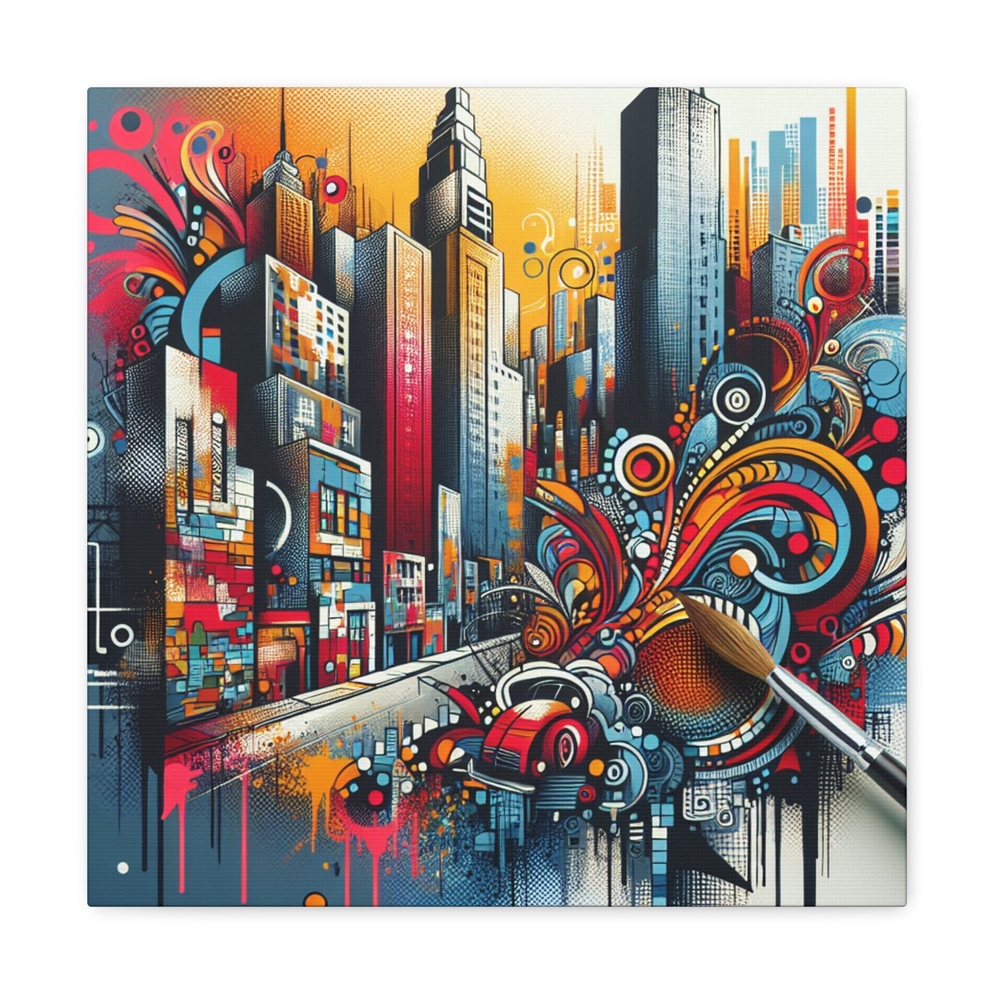 Ethereal Urban Symphony - Canvas