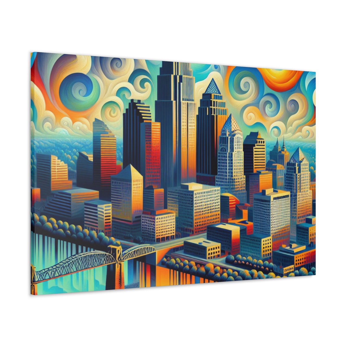 "Enigmatic Echoes of Cincinnati" - Canvas