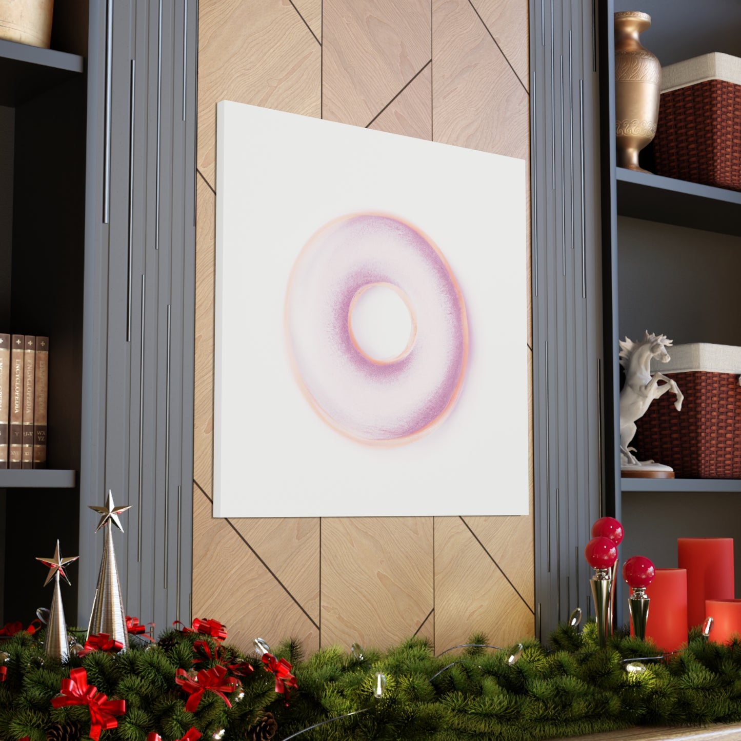 "Minimalist Doughnut Dream" - Canvas