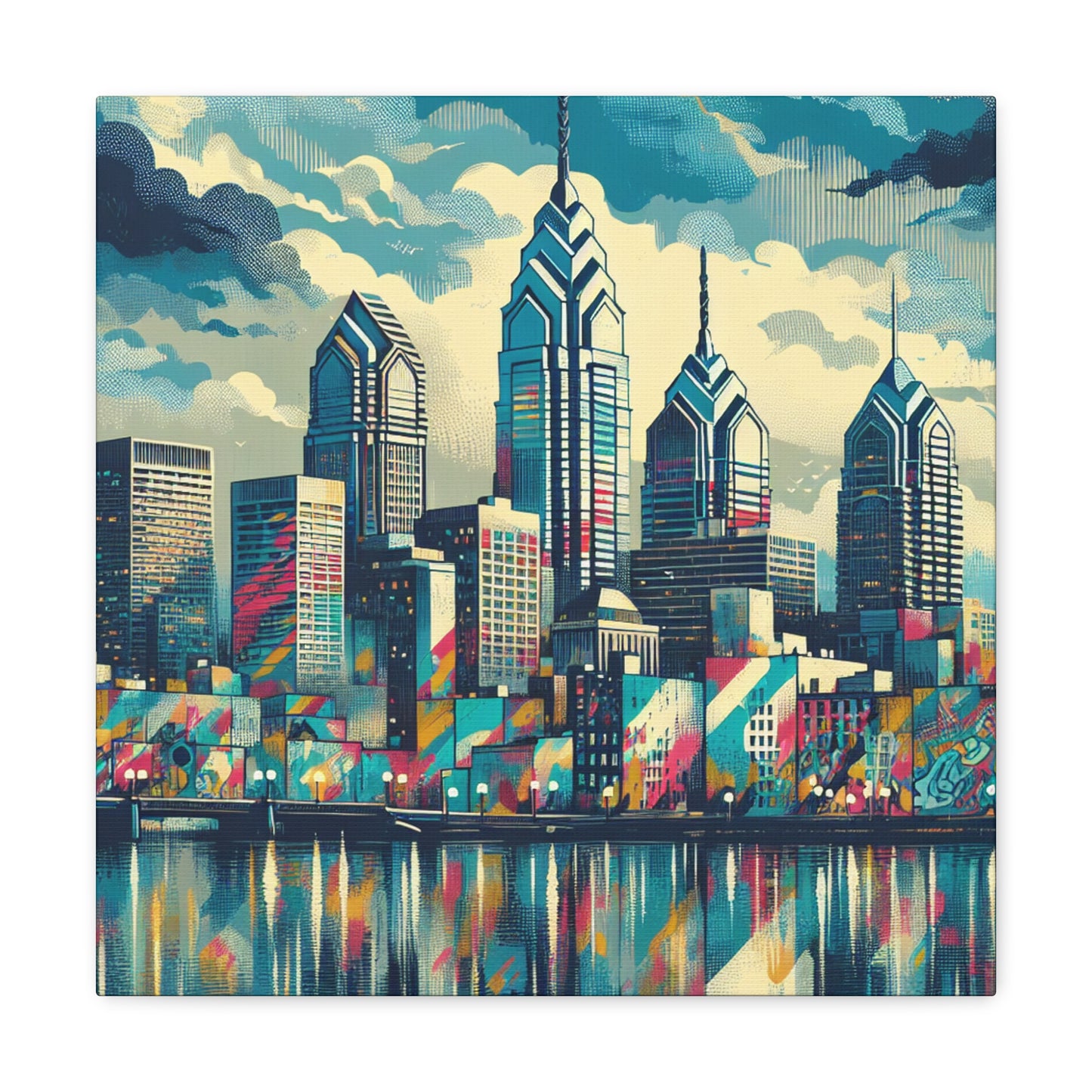 "Gritty Urbanscape Revival" - Canvas