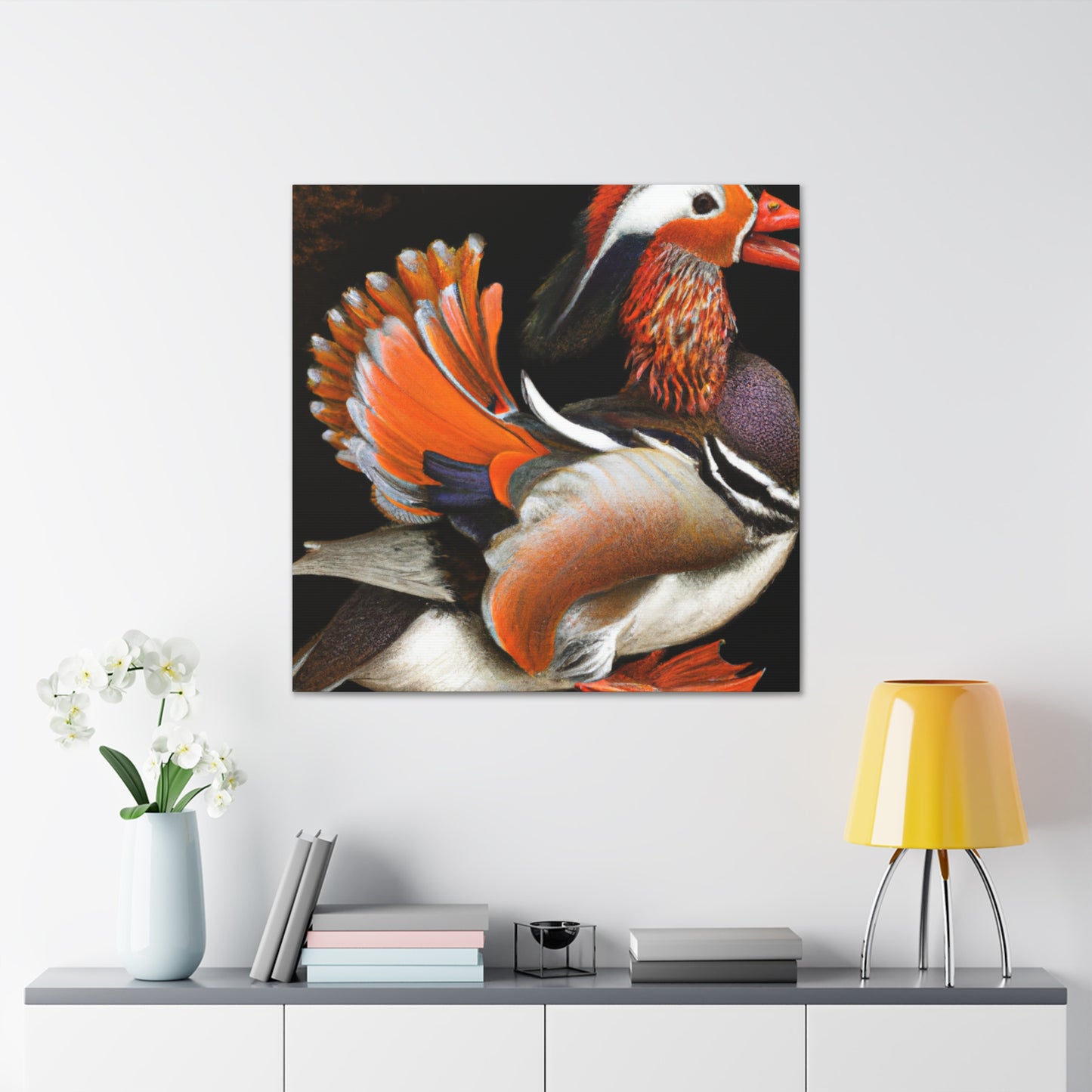 "Mandarin Duck at Dawn" - Canvas