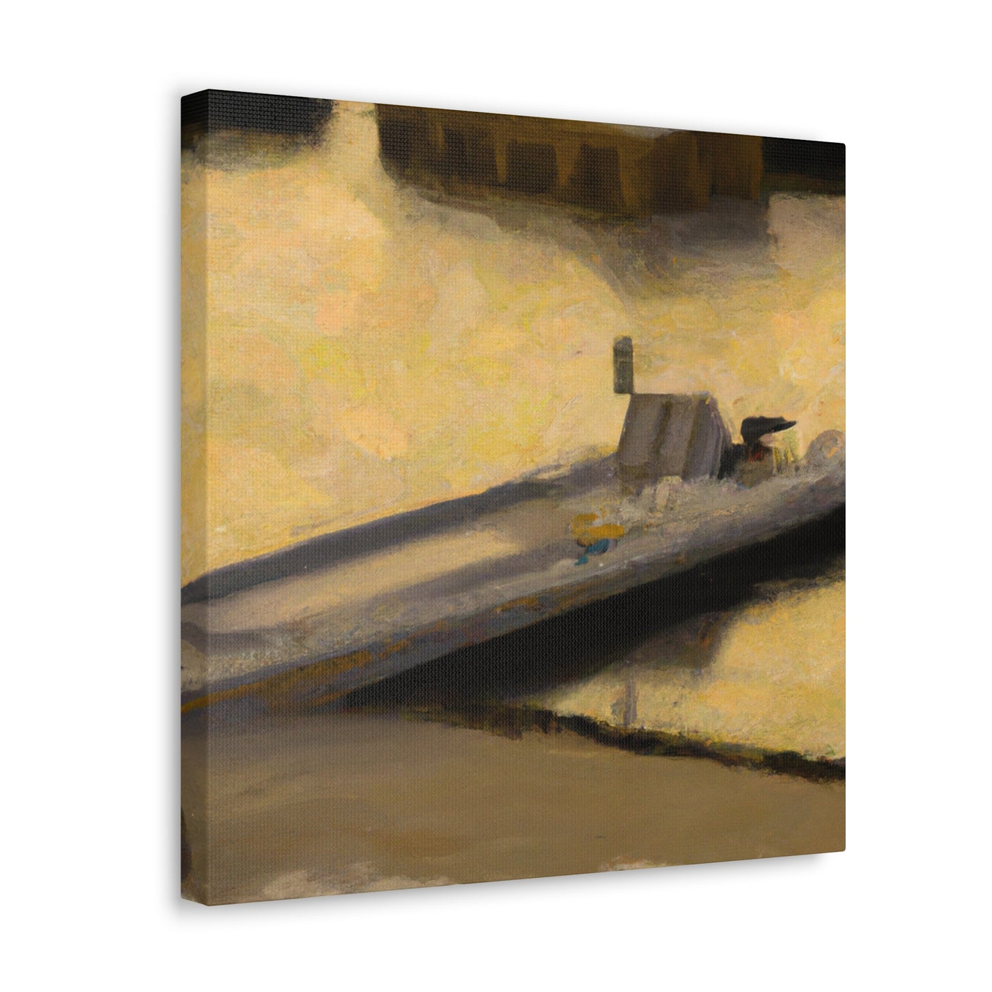 "Pontoon Boat Reflection" - Canvas