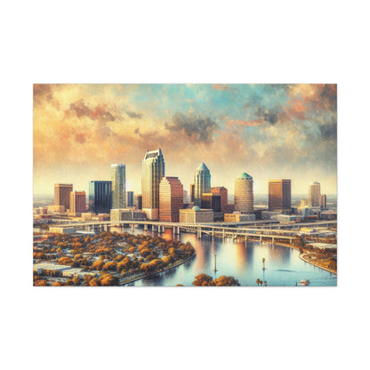 Sunset Serenade in Tampa - Canvas