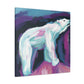 Polar Bear in Motion - Canvas