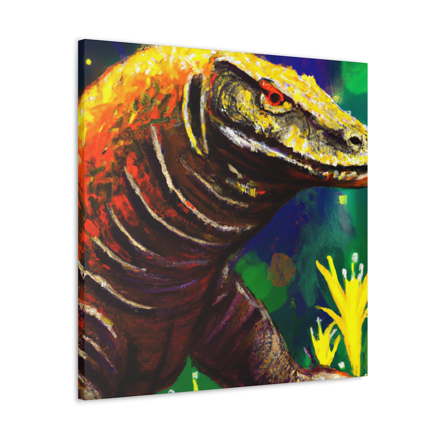 Komodo Dragon Majesty. - Canvas