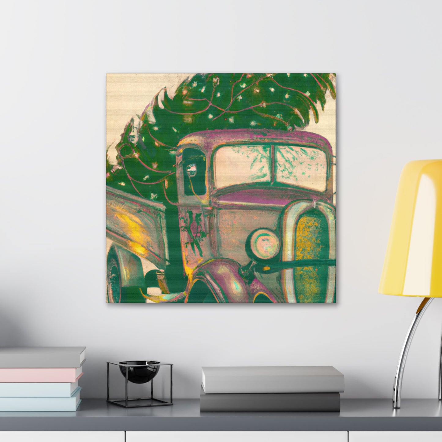 "Christmas Delivery By Truck" - Canvas