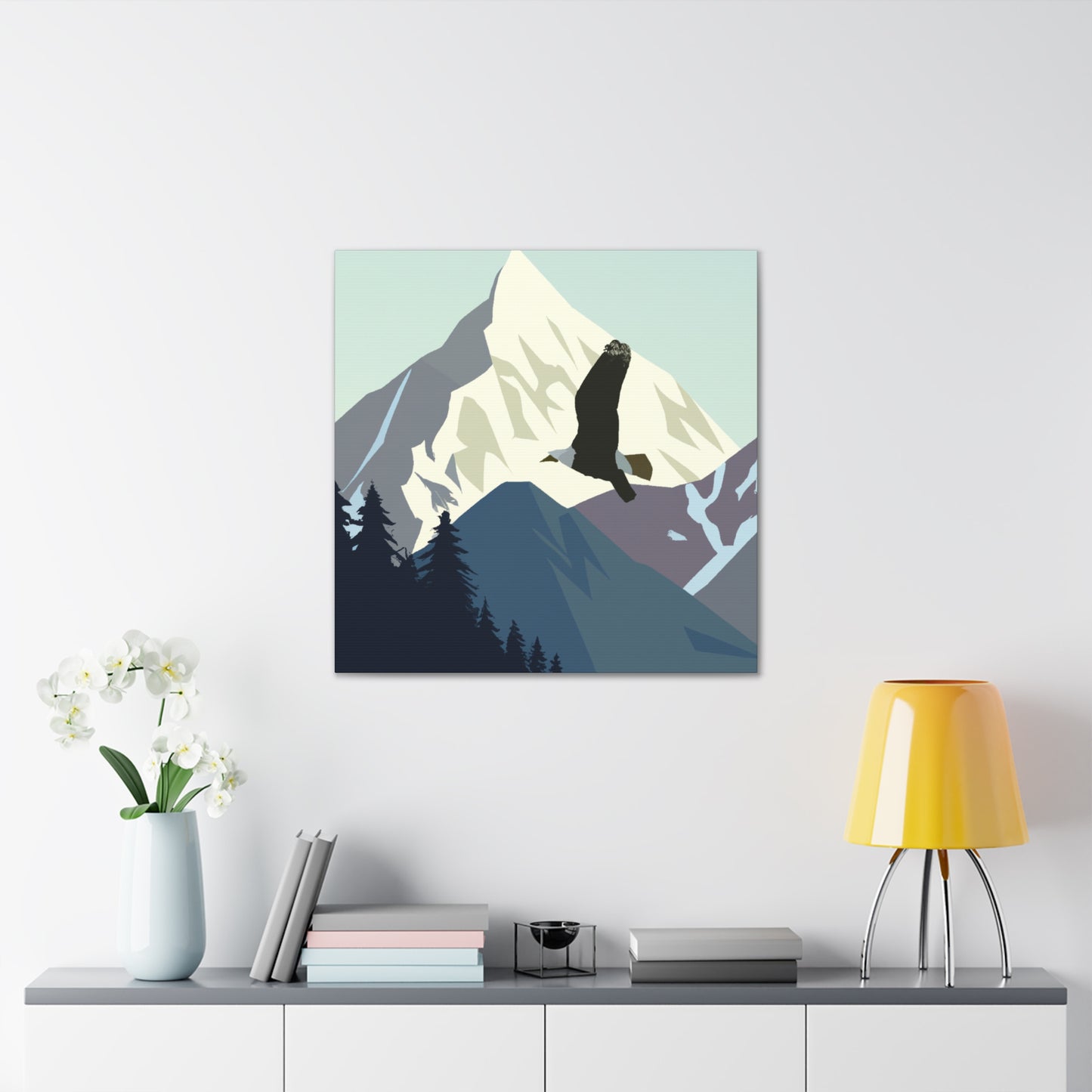 "Bald Eagle: Minimalism" - Canvas