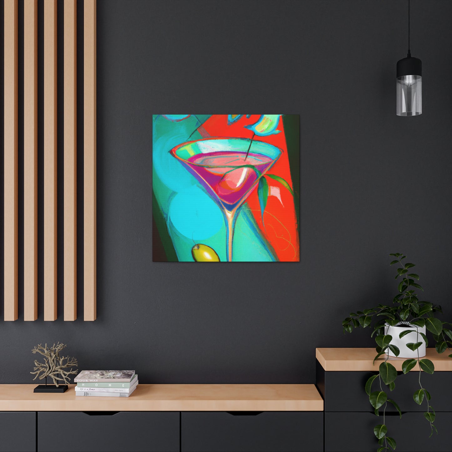 "Toasting the Martini Life" - Canvas