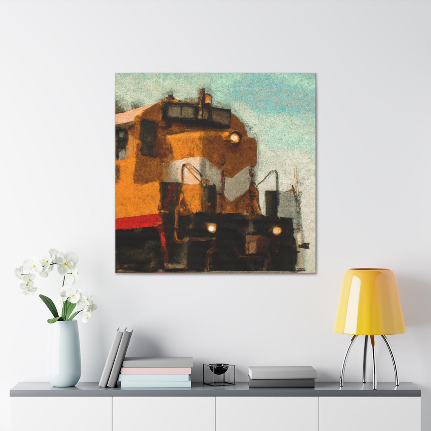 Ride the Railroad Tracks - Canvas