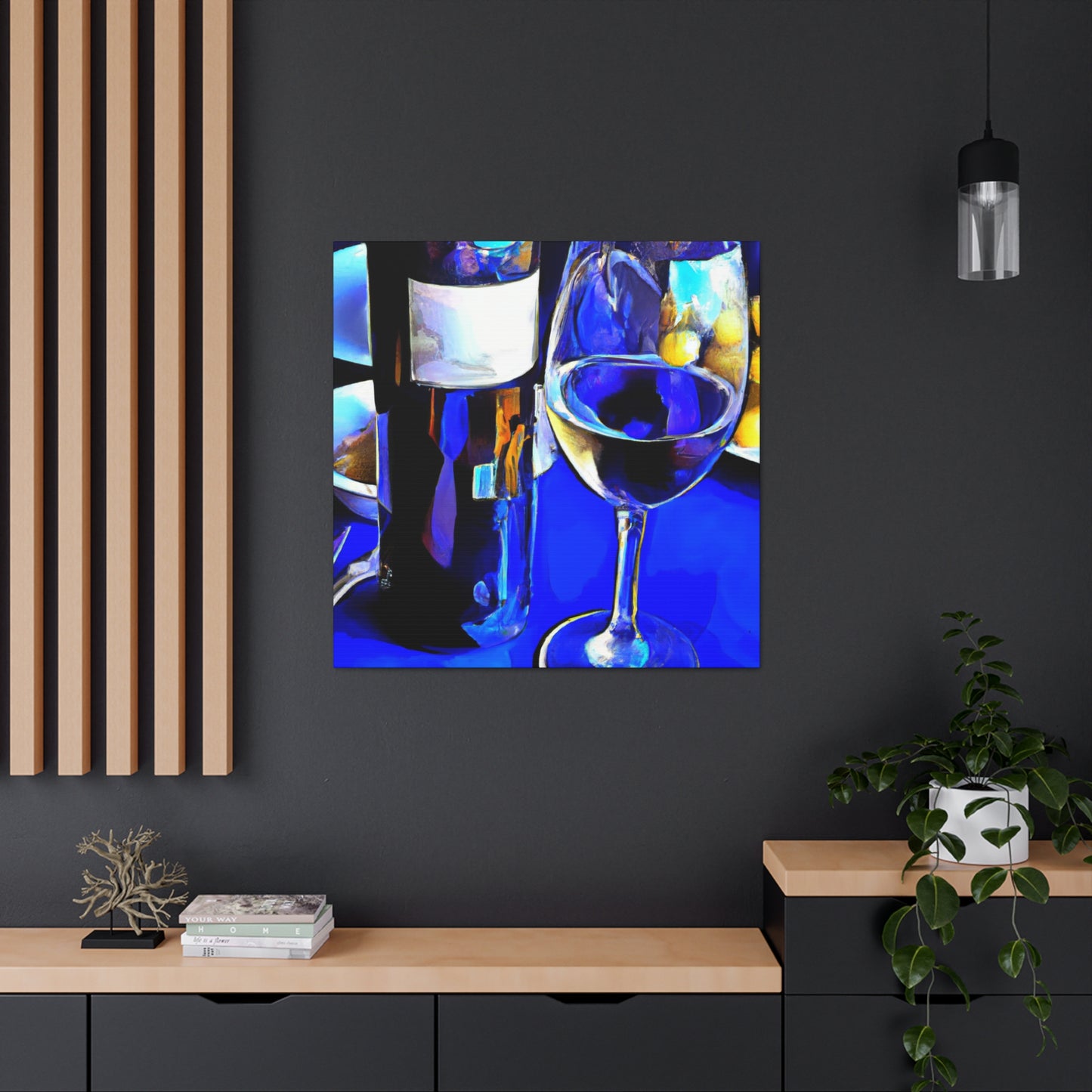 Drinking the Wine Grape - Canvas