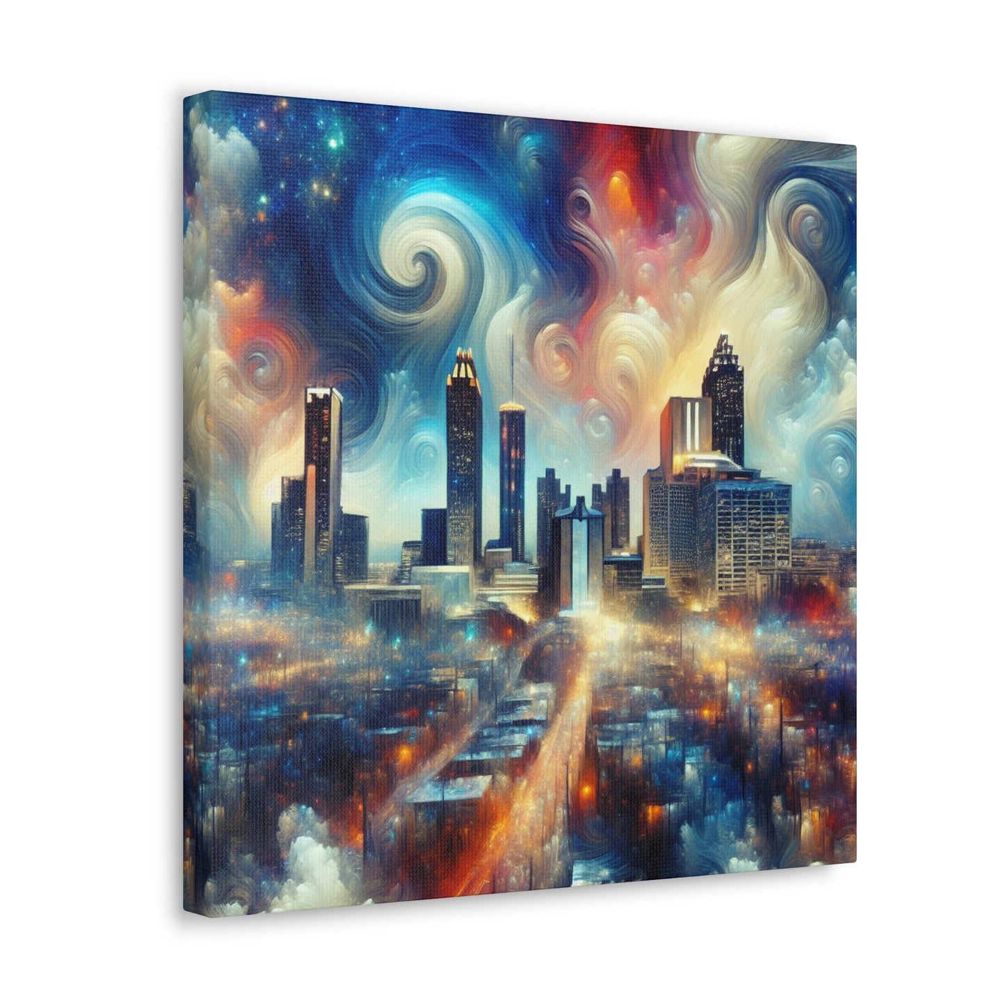 "Urban Symphony: Atlanta Impression" - Canvas