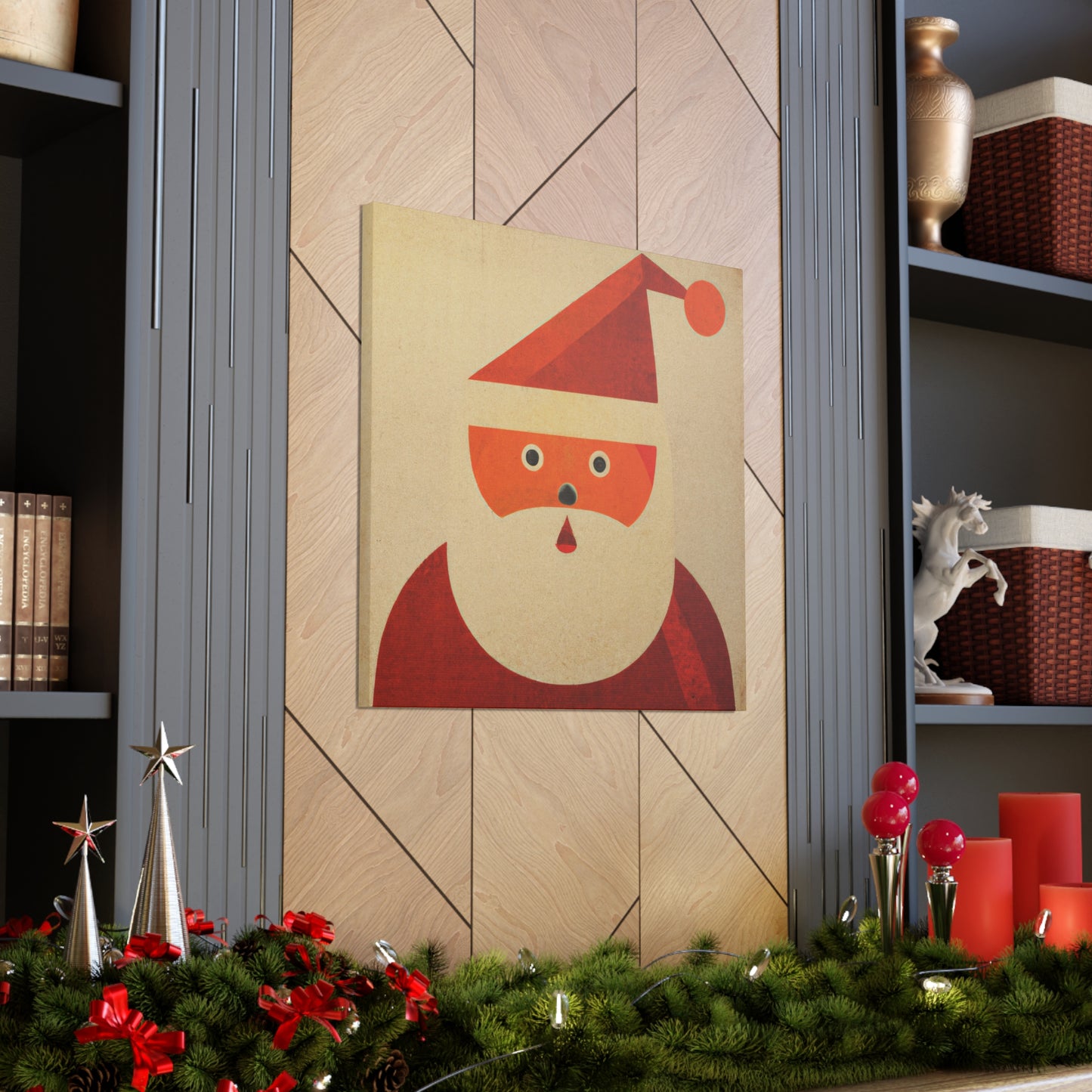 Santa in Art Deco - Canvas