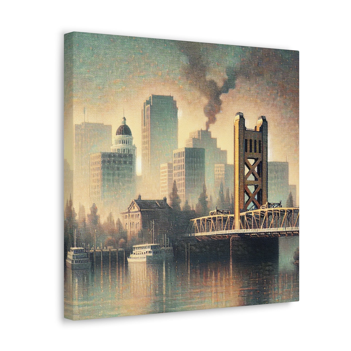 Golden Glow of Sacramento - Canvas