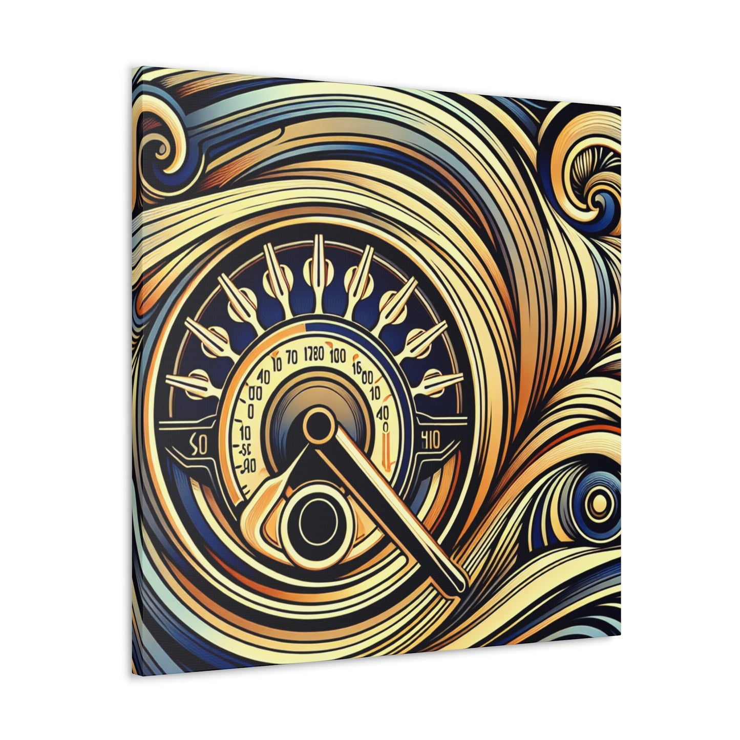 Whirling Symphony of Elegance - Canvas