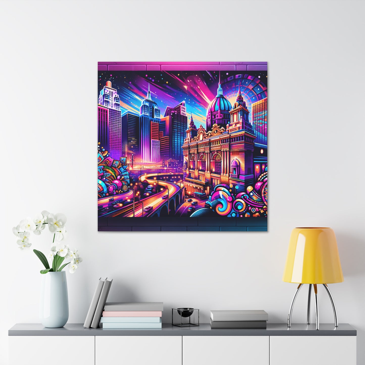 High Stakes Cityscape - Canvas