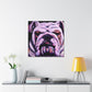 "Engrossed English Bulldog" - Canvas