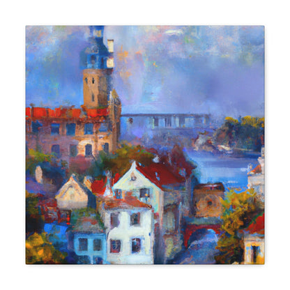 "Tudor Palace Impressionism" - Canvas