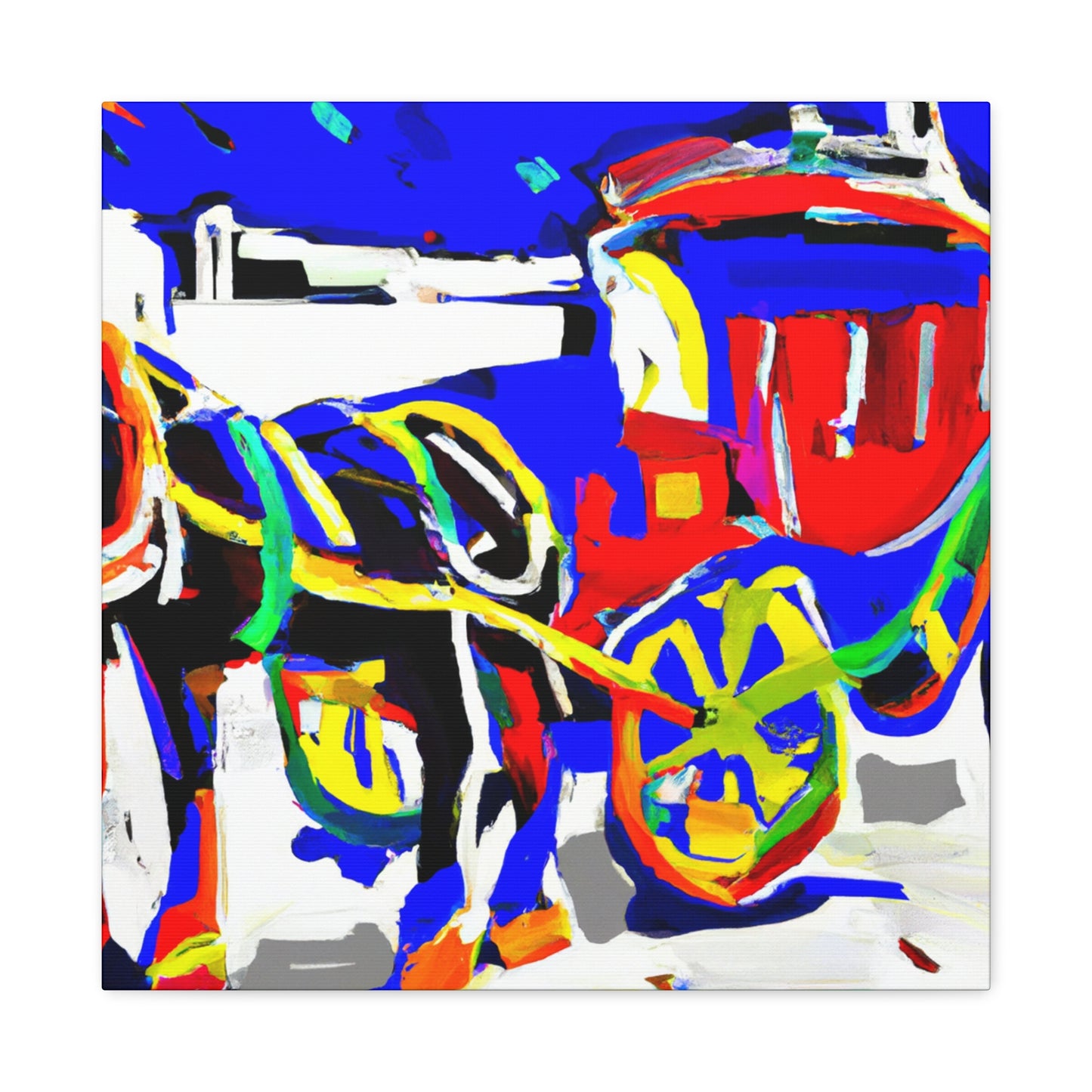 Horse and Carriage Ride - Canvas